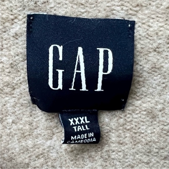 Gap Mens Recycled Crewneck Long Sleeve Sweater in Khaki Heather - Picture 7 of 9